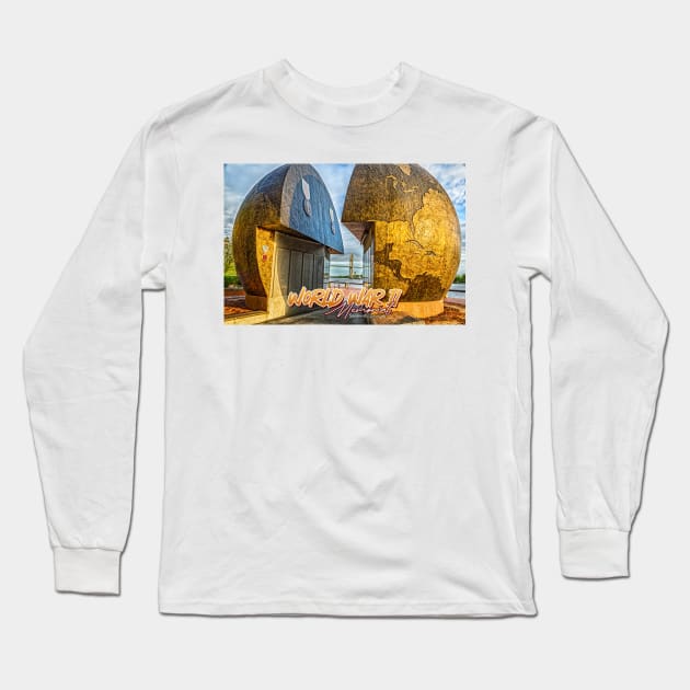 World War II Monument: A World Apart Long Sleeve T-Shirt by Gestalt Imagery